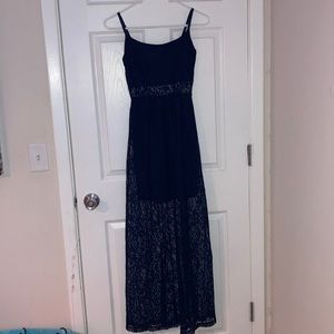 Long navy blue sundress size small